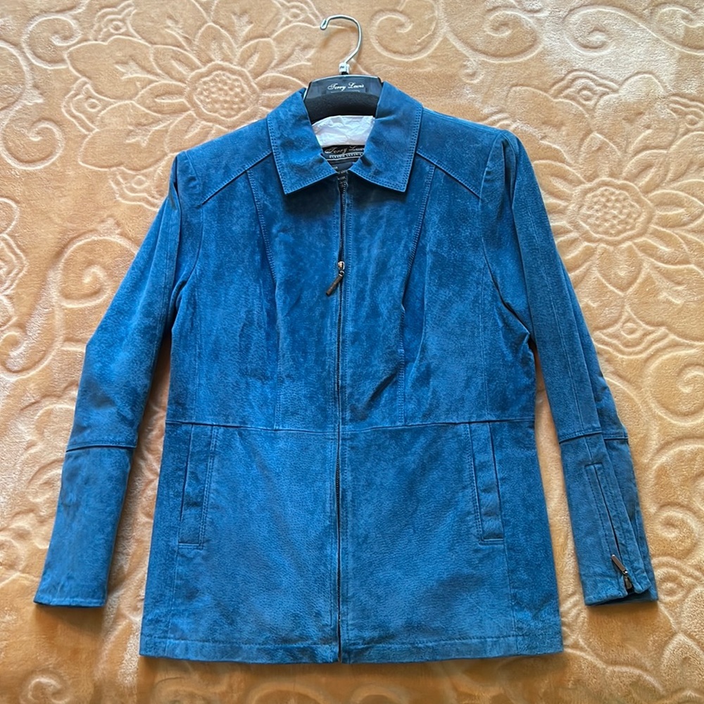 Terry Lewis Blue Suede Jacket PM